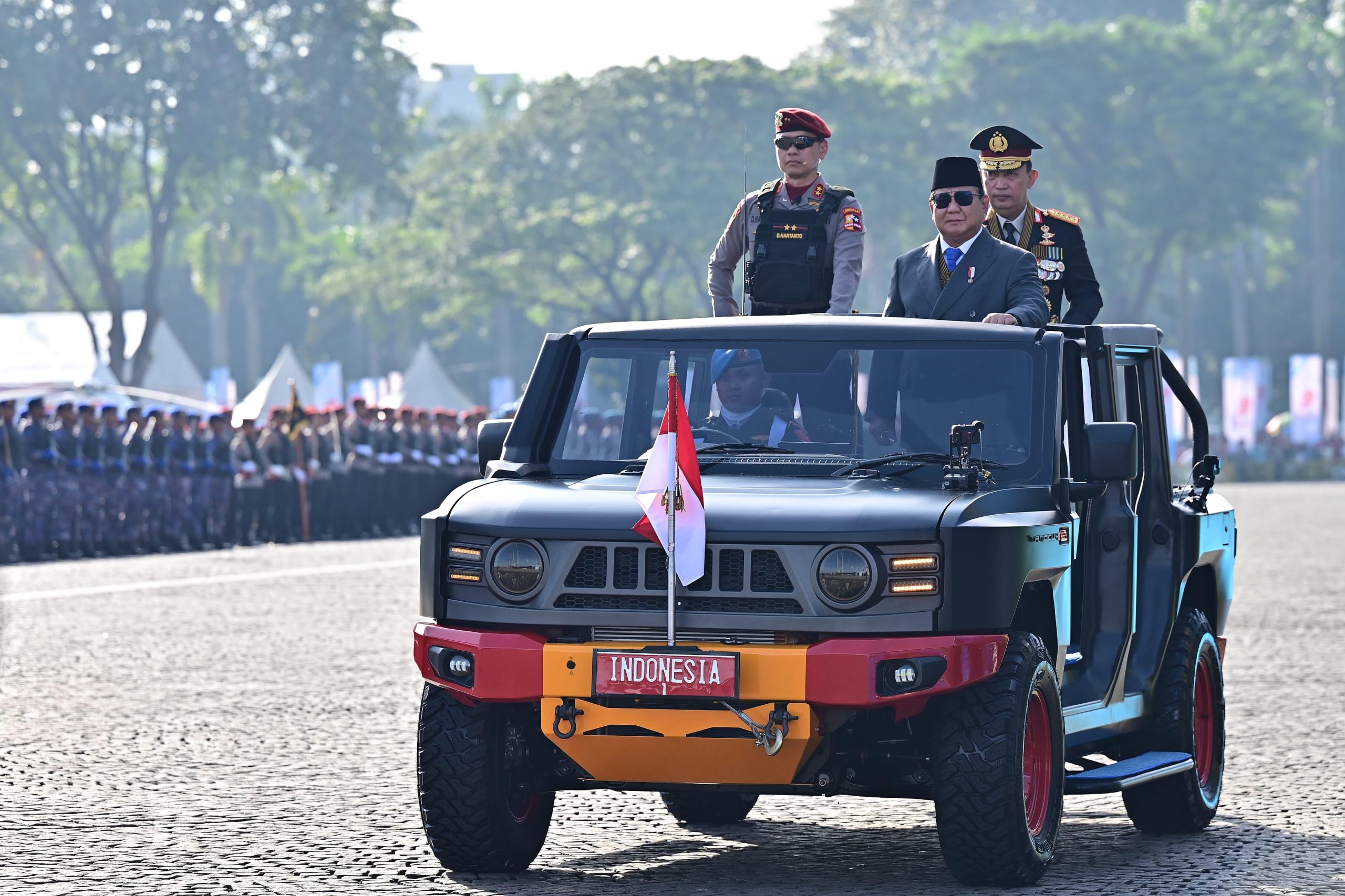 Upacara Hari Bhayangkara ke-79 Dipimpin Presiden Prabowo di Monas