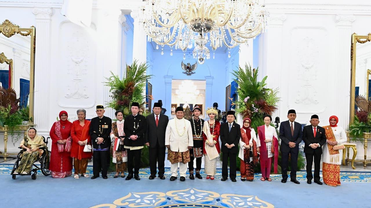 Prabowo Terima Ucapan Selamat dari Mantan Presiden dan Wapres di Istana