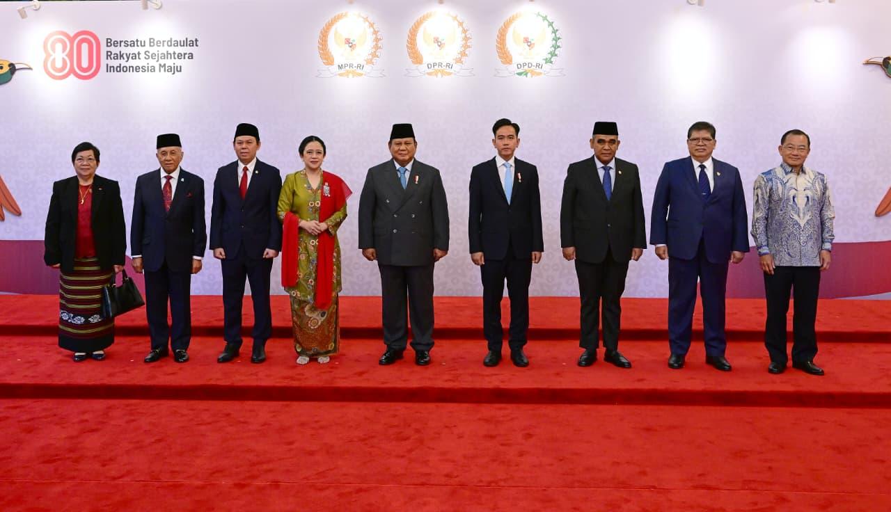 Prabowo Sampaikan Pidato Kenegaraan Perdana di Sidang Tahunan MPR