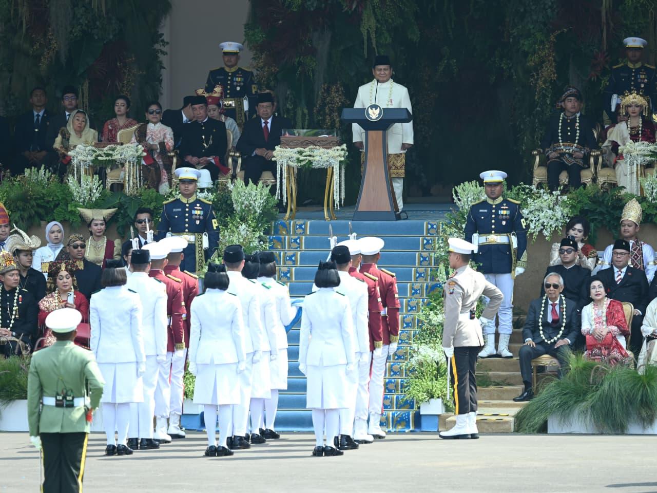 Presiden Prabowo Subianto Pimpin Upacara HUT ke-80 Kemerdekaan RI