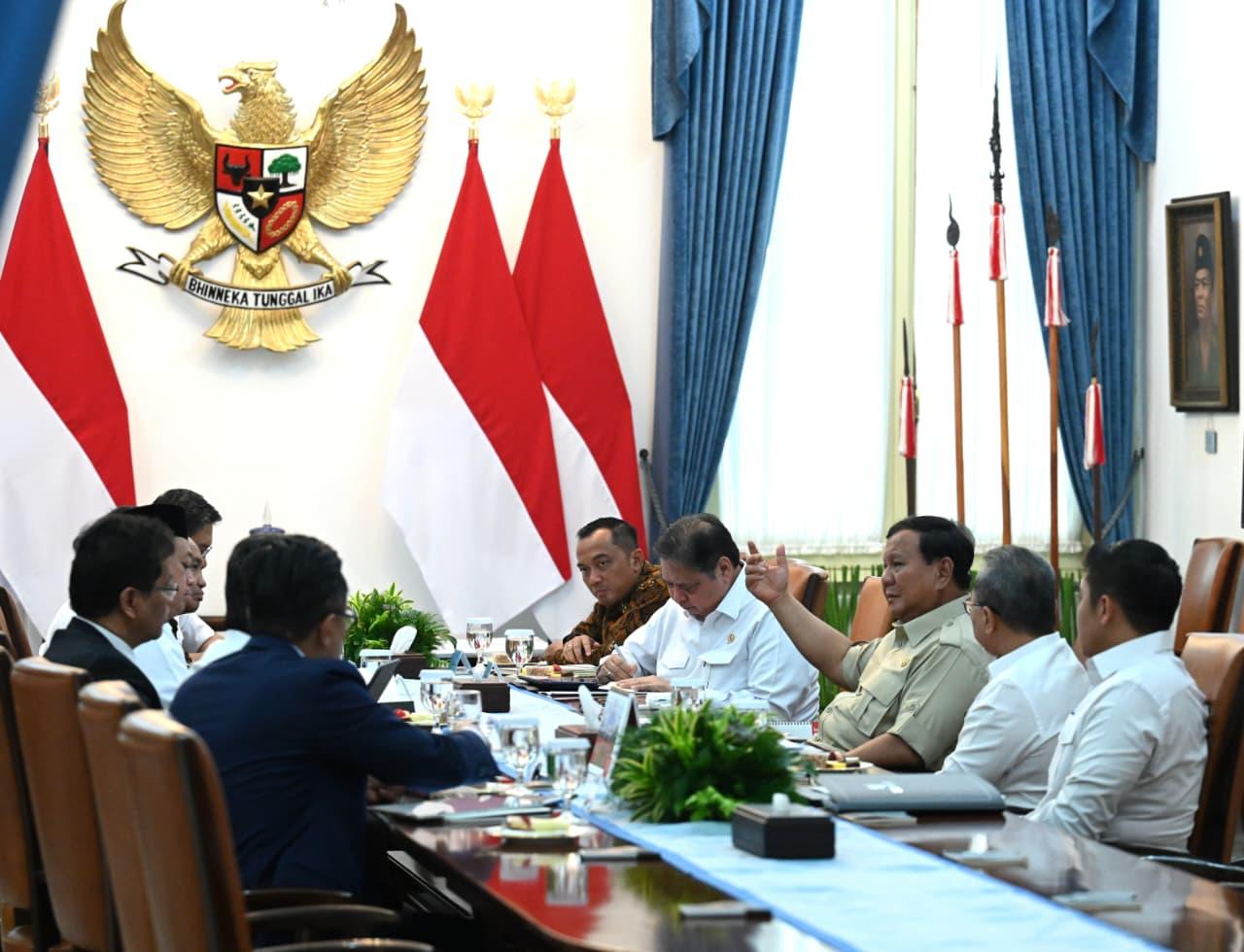 Prabowo Dorong Percepatan Program Prioritas Ciptakan Lapangan Kerja