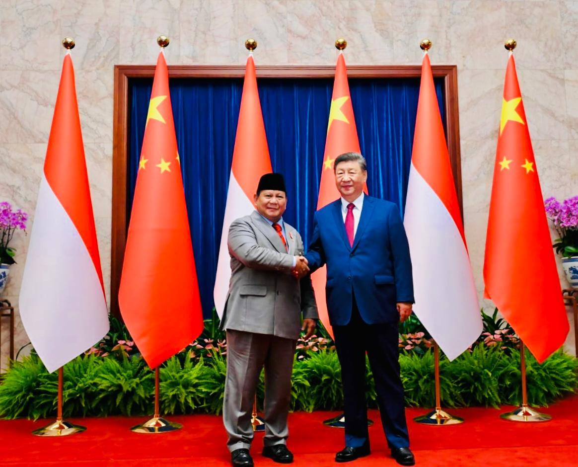 Prabowo dan Xi Perkuat Hubungan Indonesia-Tiongkok di Beijing