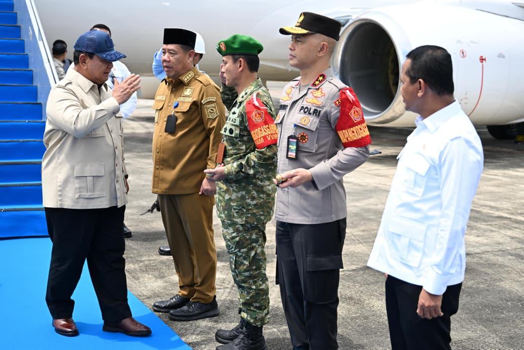 Presiden Prabowo Saksikan Penyerahan Barang Rampasan di Bangka Belitung