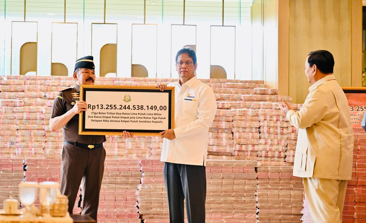 Kerugian Negara Rp13,25 Triliun Berhasil Dikembalikan di Bawah Presiden Prabowo
