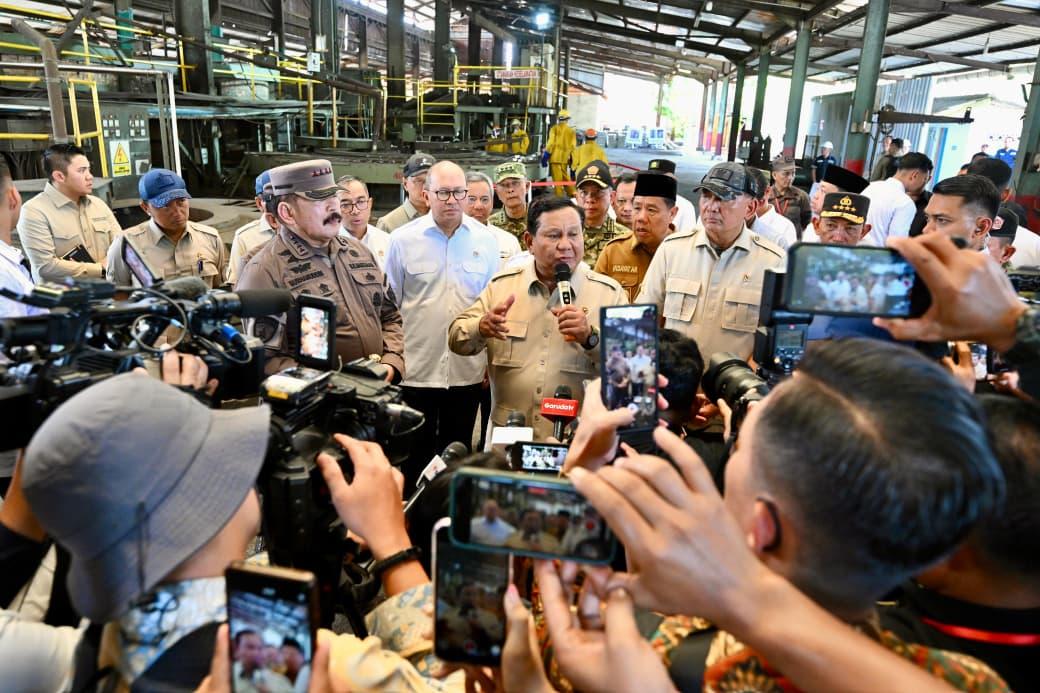 Prabowo Serahkan Aset Rampasan Negara ke PT Timah