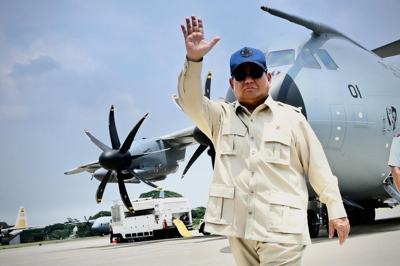 Prabowo Serahkan Airbus A400M untuk Perkuat AU Indonesia