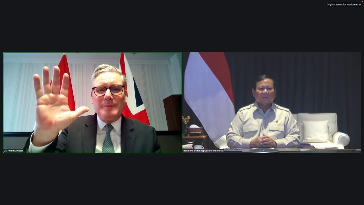 Presiden Prabowo dan PM Keir Starmer Bahas Kemitraan Strategis secara Virtual