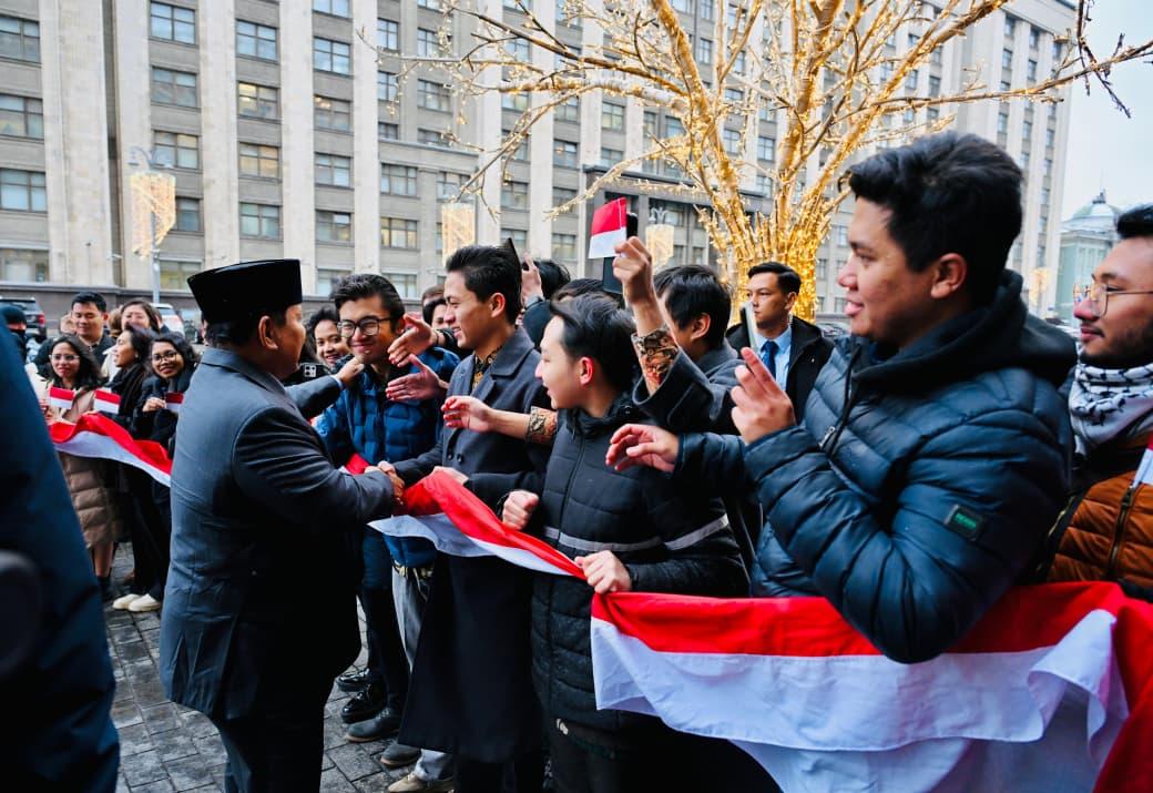 Diaspora Indonesia di Moskow Sambut Hangat Presiden Prabowo
