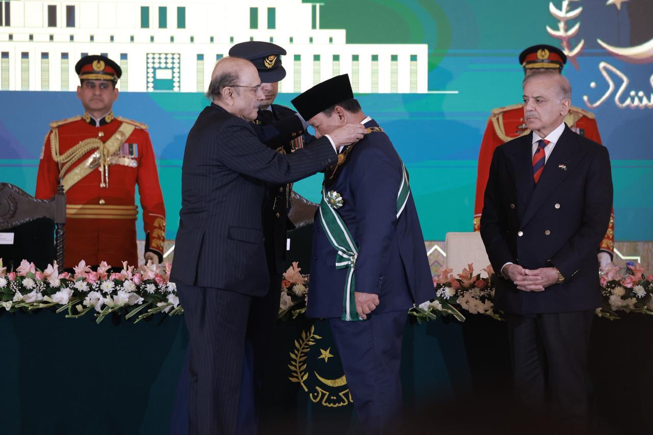 Pertemuan Presiden Prabowo dan Zardari di Aiwan-e-Sadr